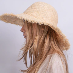 CAPELINA KATTY RAFIA NATURAL - tienda online
