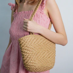 CARTERA CORAL SIMIL RAFIA - Compania de Sombreros