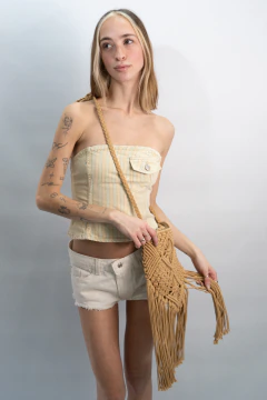 BANDOLERA MACRAMÉ FLECOS - buy online