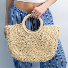 Cartera Isla Simil Rafia - comprar online