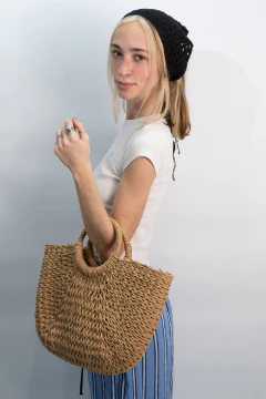 Imagen de Cartera Isla Simil Rafia