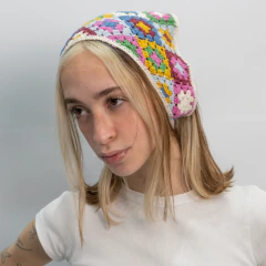 BANDANA CROCHET MANTEL COLORES na internet