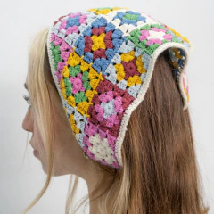 BANDANA CROCHET MANTEL COLORES