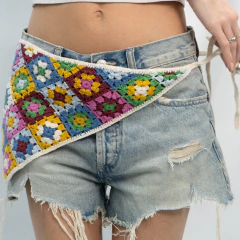 BANDANA CROCHET MANTEL COLORES - comprar online