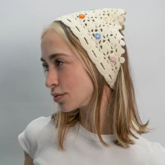 BANDANA CROCHET FLORITA na internet