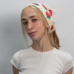 BANDANA CROCHET MULTI FRUTILLAS