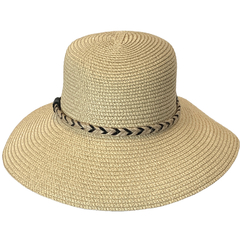 Capelina Rafia Bequia Rustic - Compania de Sombreros