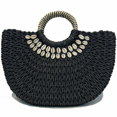 CARTERA CARACOLA SIMIL RAFIA - tienda online