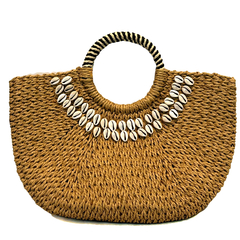 CARTERA CARACOLA SIMIL RAFIA en internet