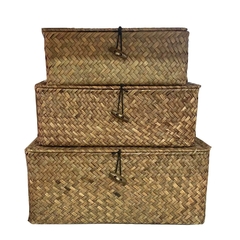 Cestas de Bambu con tapa