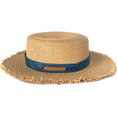 Canotier Rafia Mustique Nevis - Compania de Sombreros