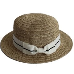 Sombrero Canotier Rafia Niños - Compania de Sombreros