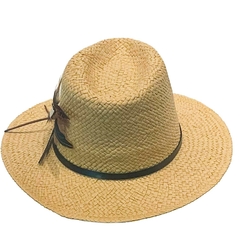 SOMBRERO AUSTRALIANO LORETO PLUMA - comprar online