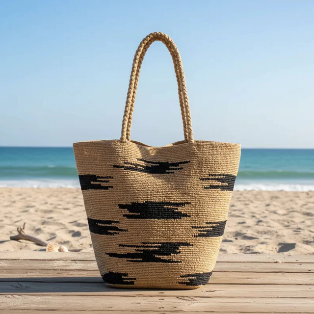 Tote Bomgo rafia natural