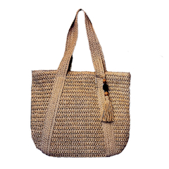 Bolso Tote Tamarisco Simil Rafia - tienda online
