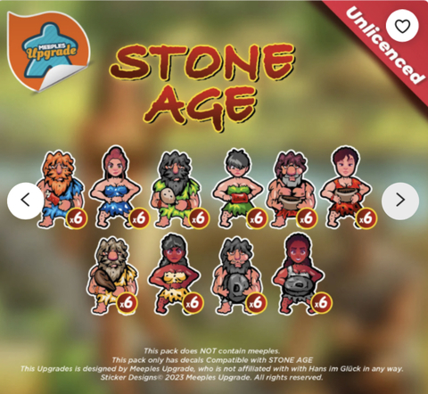 STONE AGE - Kit de Adesivos