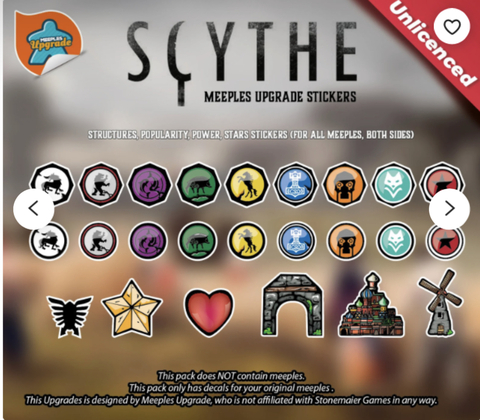 SCYTHE - Kit de Adesivos - Estruturas e recursos