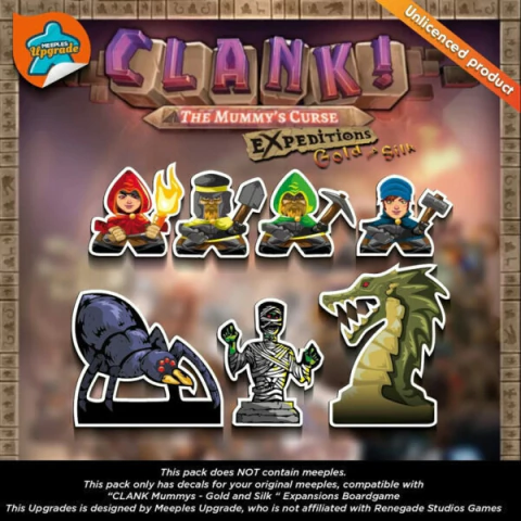 Clank! Mummys Curse + Expeditions Gold and Silk - Kit de Adesivos - comprar online