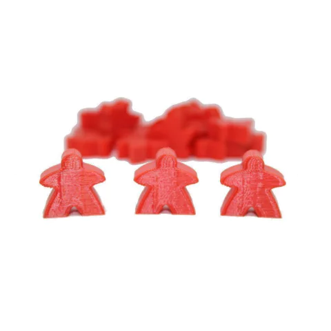 Kit de Meeples vermelho - 20 unidades