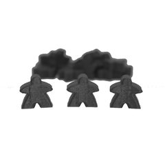 Meeple - 20 unidades preto