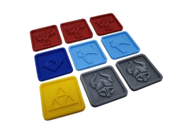 Blood Rage - Kit Tokens de Pilhagem + Vilas - GORILLA 3D