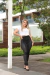 Calca Legging Montaria com Couro na Lateral Flanelada