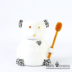 Oso Mielero Blanco Diseños Varios (14 x 14 x 15 Cm) - tienda online