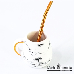 Mate Con y Sin Oro en Asa - Diseños Varios (5 x 9 x 7 Cm) - (Valor por Unidad) - Maria Antonieta