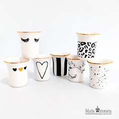Mate Con y Sin Oro - Diseños Varios (7 x 7 x 8,5 Cm) - (Valor por Unidad)
