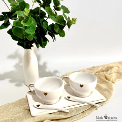 Set Taza Oro Para Dos - Diseños Varios