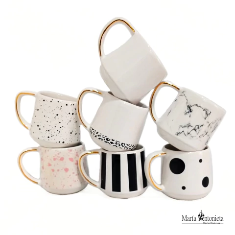 Taza Roma Con y Sin Oro - Diseños Varios (10 x 13 x 9 cm) - (Valor por Unidad) - comprar online