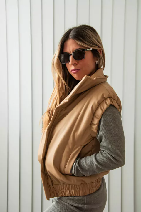 Chaleco Zoe Camel