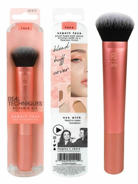 REAL TECHNIQUES - 200 Expert Face Professional Foundation Makeup Brush - comprar online