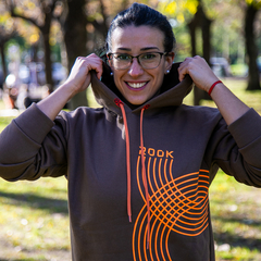 Buzo Hoodie Pacific Friza Fem (Marrón)