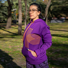 Buzo Hoodie Pacific Friza Fem (Violeta)