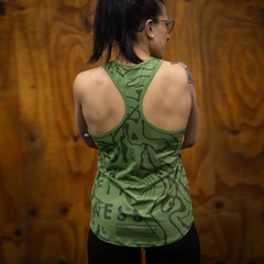 Musculosa Fem Camo Relieve (Oliva)