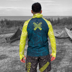 Rashguard ProtUV Ninja Loop (Petrleo/Lima) - comprar online