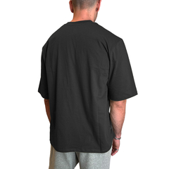 Remera Oversize Logo Rojo (Negra) - comprar online