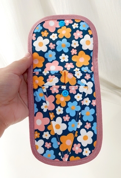 Estuche mini click flor azul - comprar online