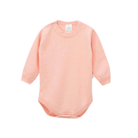 Body manga larga liso - Salmón - comprar online