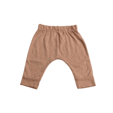 Mini pantalones de algodón finito - Lisos - tienda online