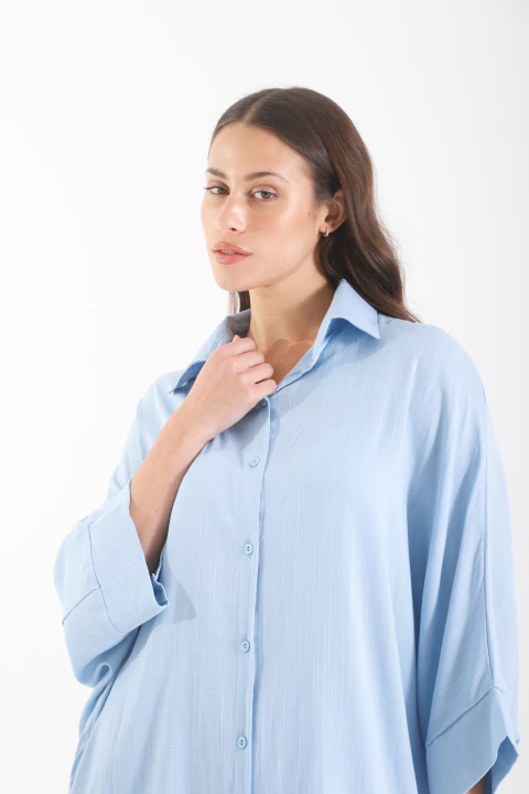 Maxi camisa lino - comprar online