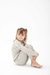 Set de camiseta básica de morley de manga larga + babucha de morley con puño. 