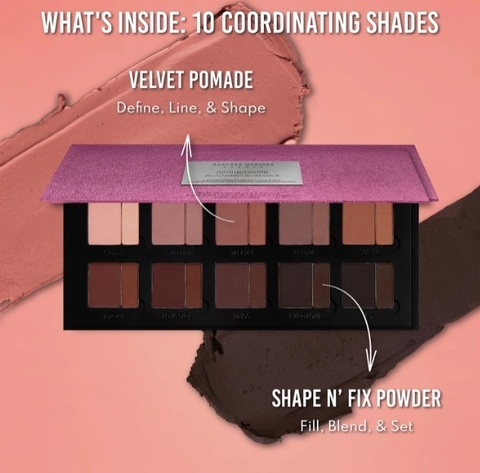 Danessa Myricks Groundwork Blooming Romance Palette For Eyes, Brows, Face & Lips - TRIP MAKEUP