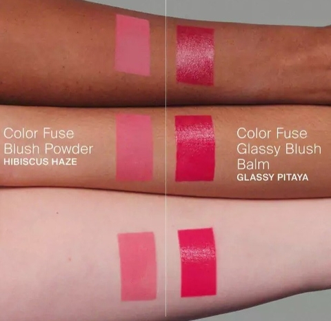 Haus Labs Color Fuse Innovation Glassy Balm + Powder Blush Duo - comprar online