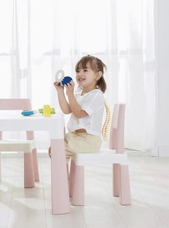 Juego De Mesa + 2 Sillas (ROSA PASTEL) - comprar online