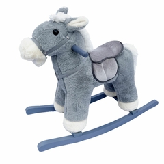 Caballo Mecedor Con Sonido Gris