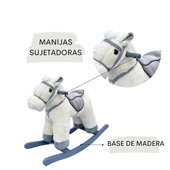 Caballo Mecedor Con Sonido Beige - tienda online
