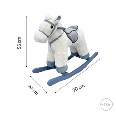 Caballo Mecedor Con Sonido Beige