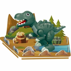 Juego Dinosaurio Magnetico Con Escenografia Para Armar Diy - tienda online